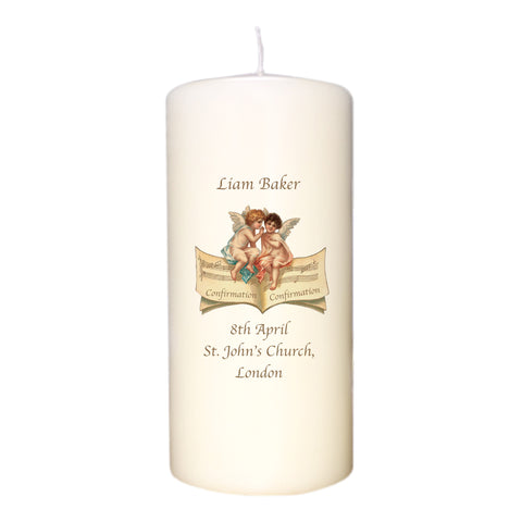 Cherub Confirmation Candle