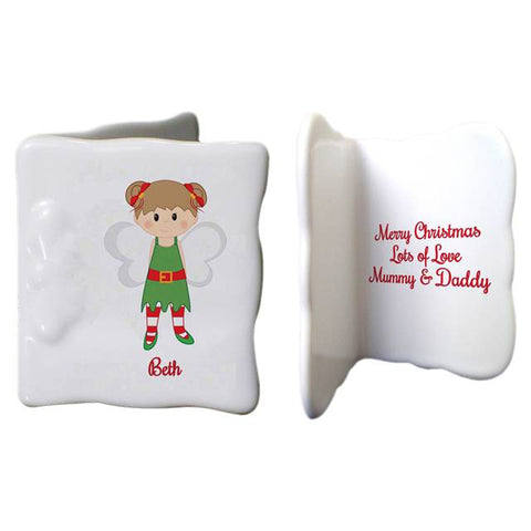 Christmas Pixie Bone China Message Card