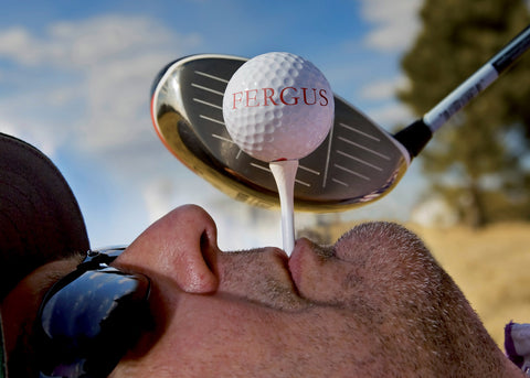 Tee in Mouth Golf Poster