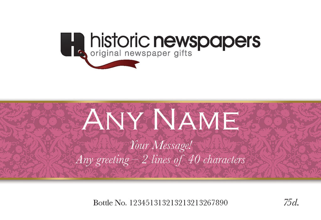 Corporate Ribbon Labels for Rosé Wine (Pack of 2)