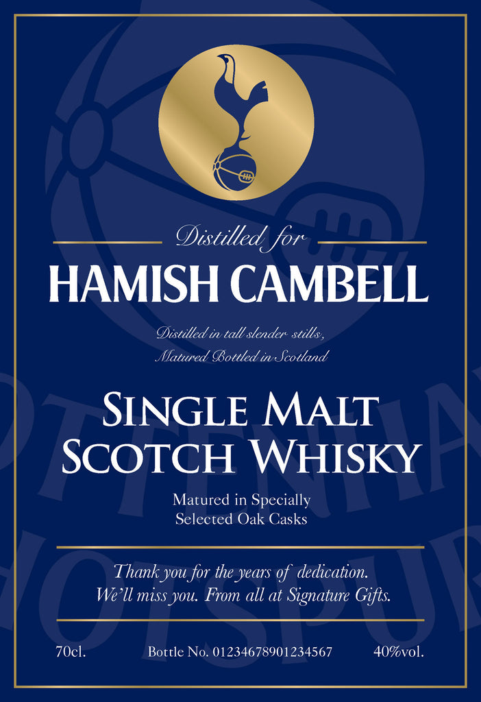 Spurs Blue Labels for Single Malt Whisky (Pack of 12)