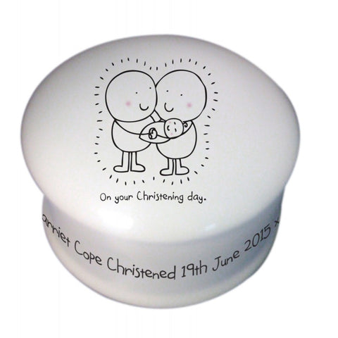 Chilli & Bubble's Christening Trinket Box