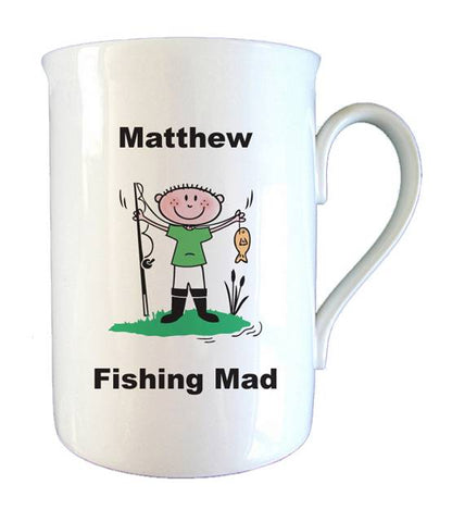 Fishing Mad Bone China Mug