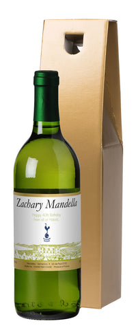 French AC Spurs Vineyard White Wine in a Gold Box