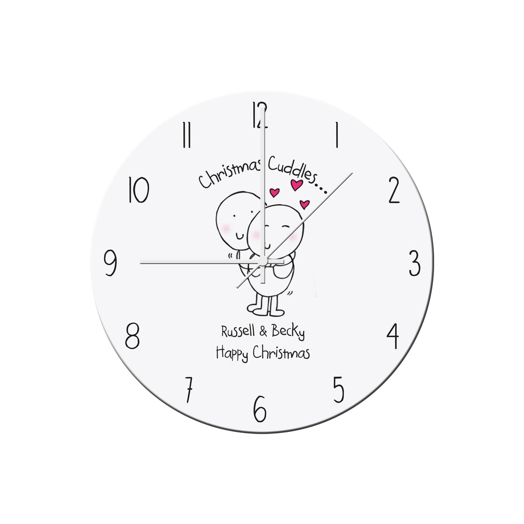 Chilli and Bubbles Christmas Cuddles Clock