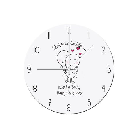 Chilli and Bubbles Christmas Cuddles Clock