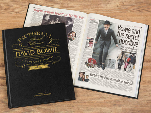 David Bowie Pictorial Edition Newspaper Book