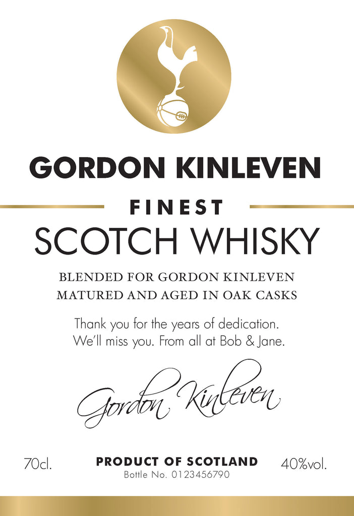 Spurs White Labels for Blended Whisky (Pack of 2)