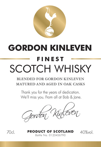 Spurs White Labels for Blended Whisky (Pack of 2)