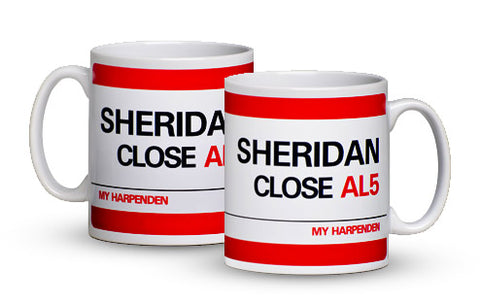 Personalised Family Mug - Street Sign
