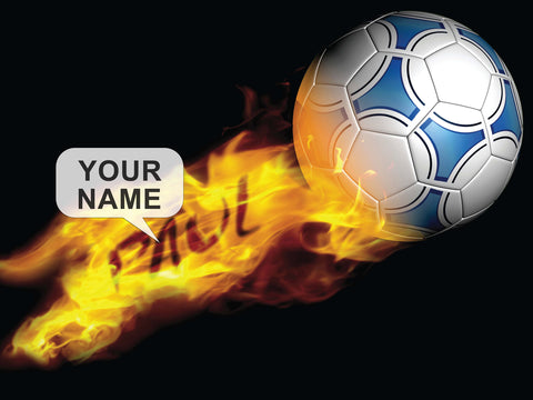 Flaming Football - A3 Un-Framed