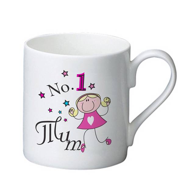 No1 Mum Bone China Mug