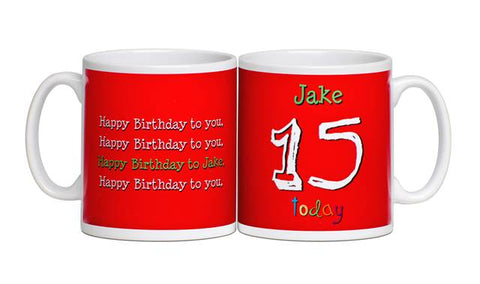 Personalised Birthday Age Mug
