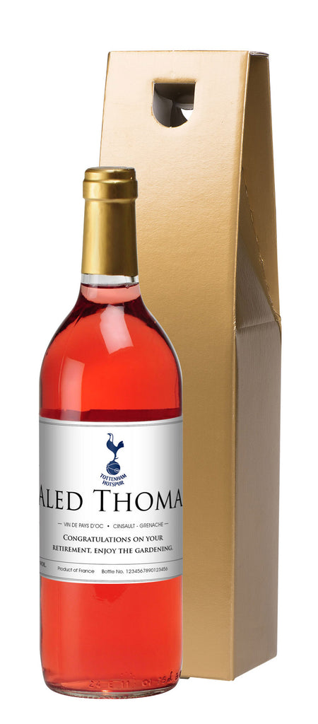 French AC Spurs Classic Rosé Wine in a Gold Box