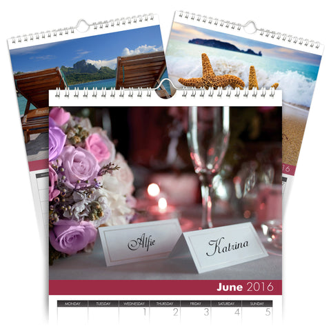 Love and Romance A5 Calendar