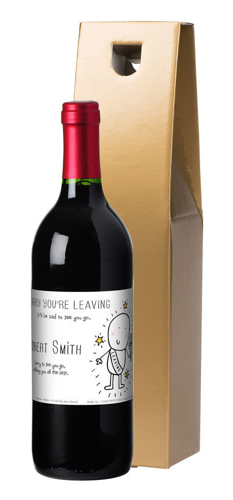French VdP Chilli & Bubble's Leaving Red Wine in a Gold Box