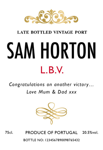 Traditional White Labels for Port