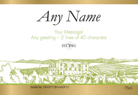 Vineyard Labels for White Wine (Pack of 2)
