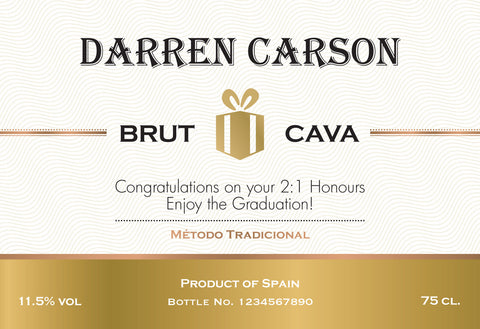 Contemporary Labels for Cava (Pack of 2)