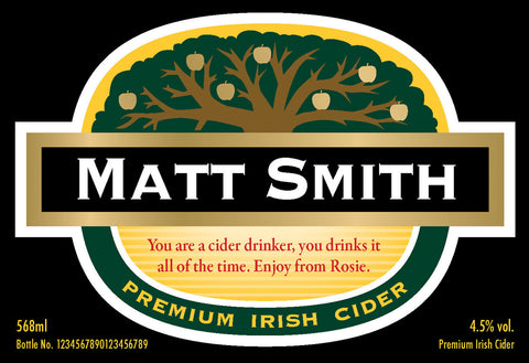 Traditional Labels for Cider (Pack of 2)