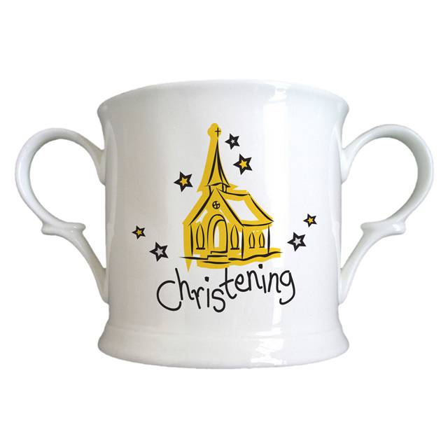 Church Christening Bone China Loving Cup