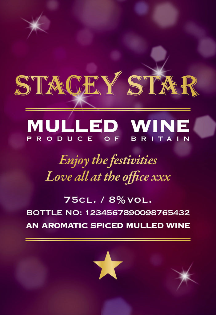 Modern Labels for Mulled Wine (Pack of 12)