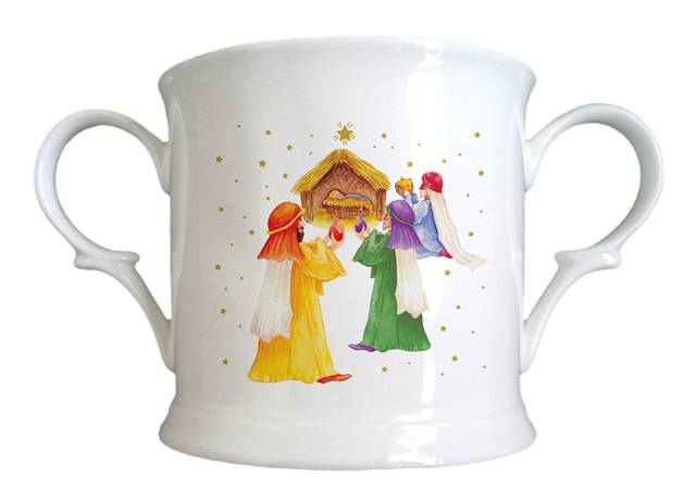 Nativity Scene Bone China Loving Cup