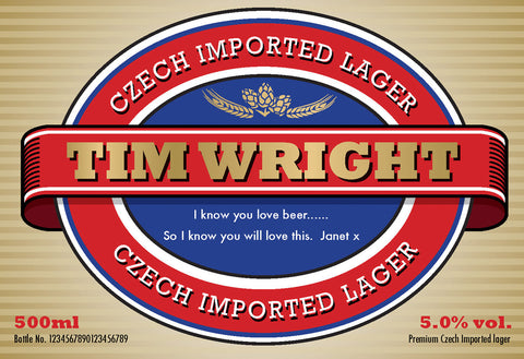 Modern Labels for Lager (Pack of 12)