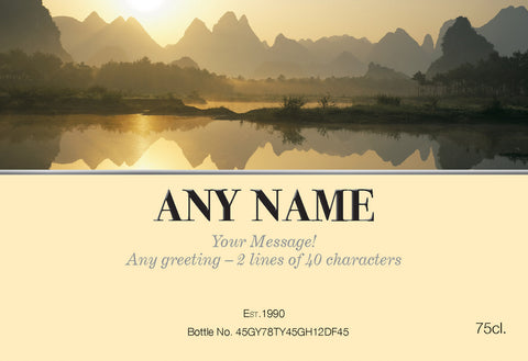 Sunset Labels for White Wine