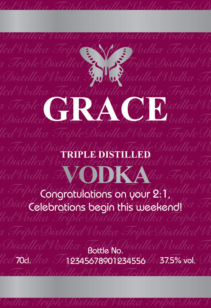 Butterfly Labels for Vodka