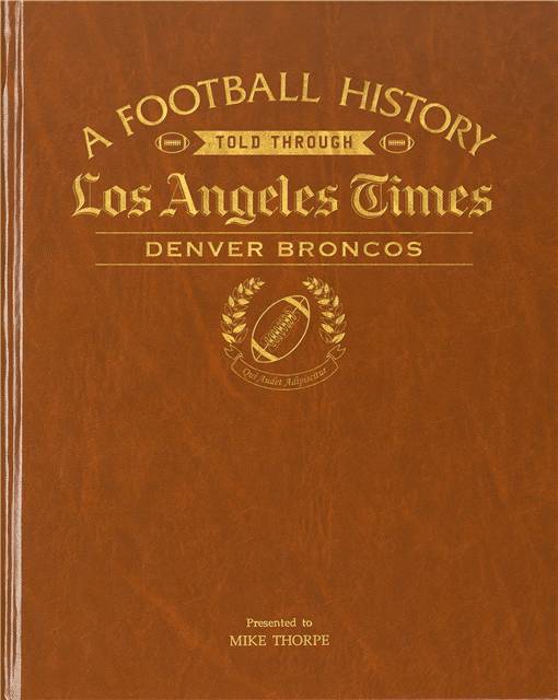 LA Times Denver Broncos Football Book