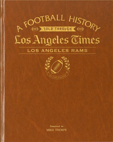 LA Times Los Angeles Rams Football Book