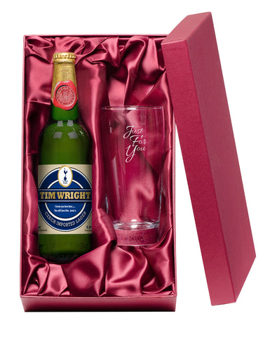 Spurs Modern Lager with Just For You Pint Glass