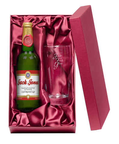 Traditional Lager with Just For You Pint Glass