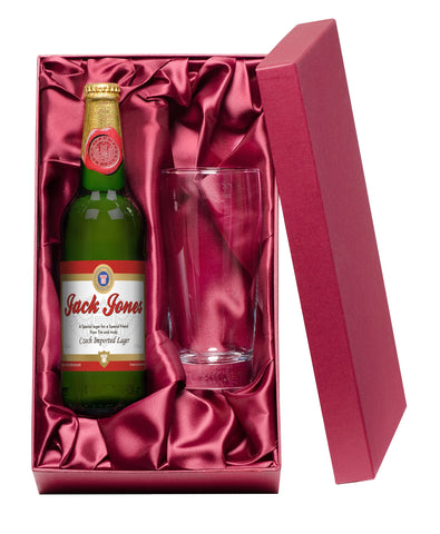 Traditional Lager with a Pint Glass