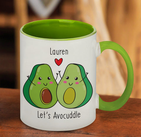 Let's Avo-Cuddle Green Inside Mug