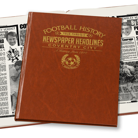 Coventry Football Newspaper Book - Brown Leatherette