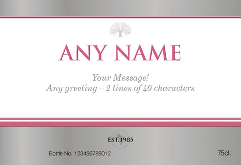 Silver Labels for Rosé Wine (Pack of 2)