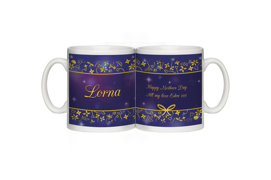 Personalised Ornate Design Mug