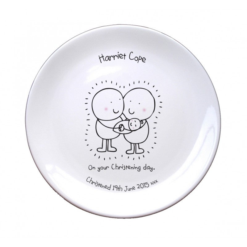 Chilli & Bubble's Christening 8" Plate