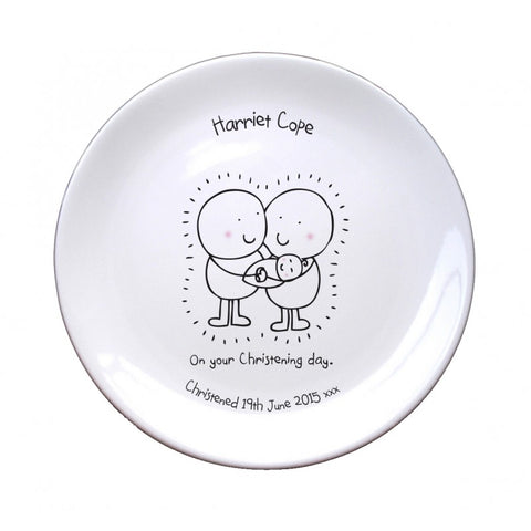 Chilli & Bubble's Christening 8" Plate
