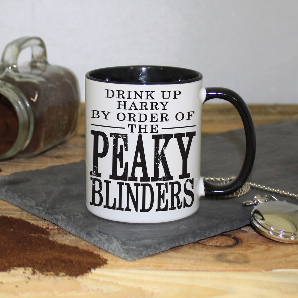 Peaky Blinders 'Drink Up' Black Inside Mug