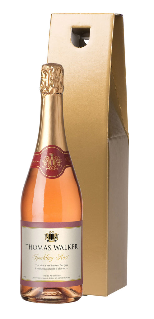 Any Occasion Sparkling Rosé Wine in a Gold Gift Box