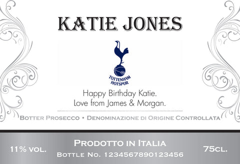 Spurs Traditional Labels for Prosecco