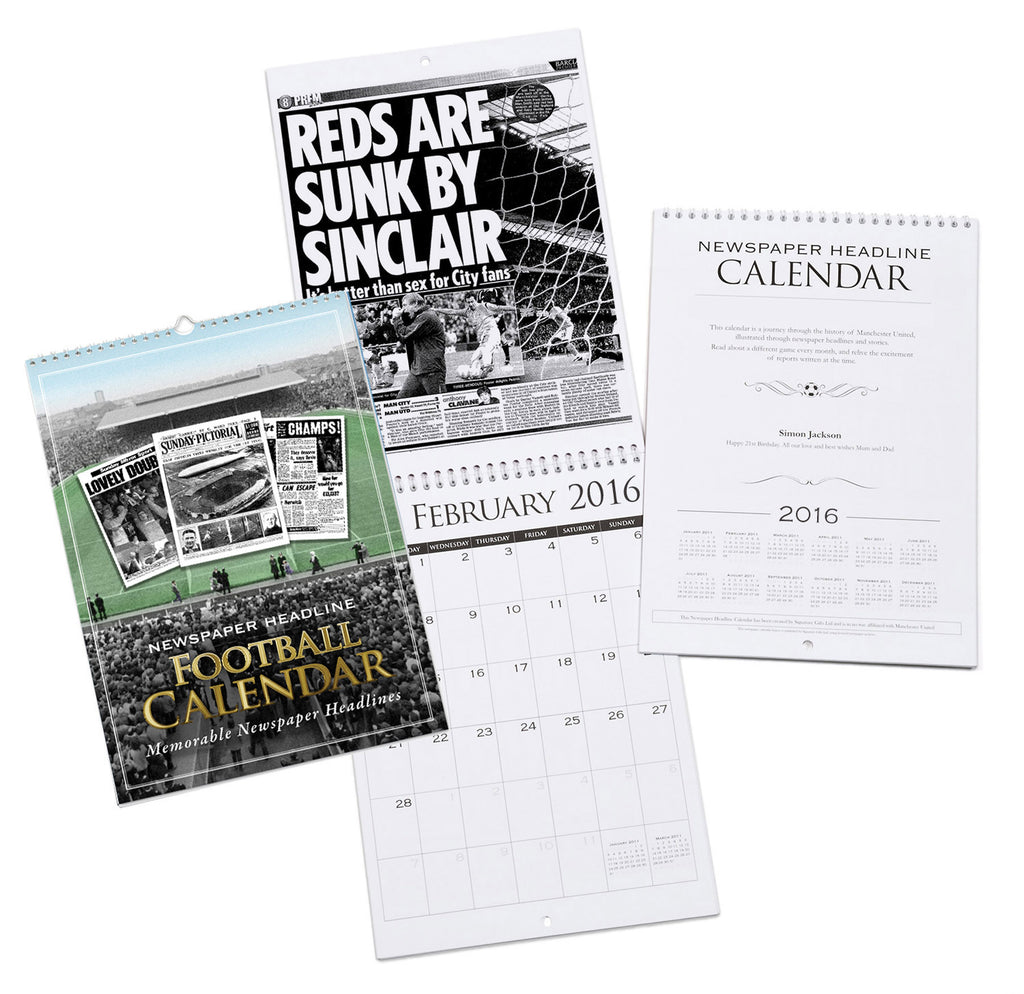 Manchester City A4 Calendar