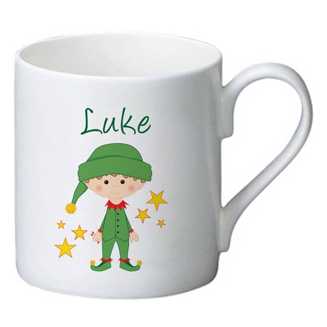 Christmas Elf Bone China Mug Bone China Mug