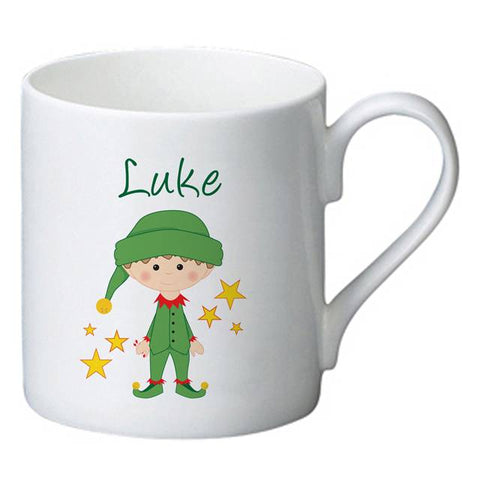 Christmas Elf Bone China Mug Bone China Mug