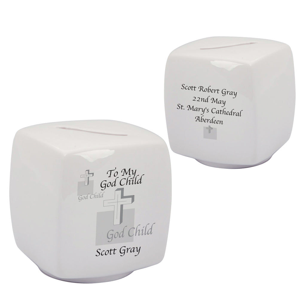Godchild Cross Bone China Moneybox