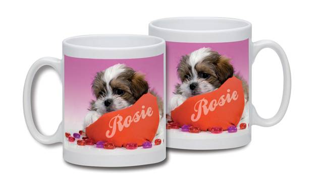 Personalised Love Puppy Mug