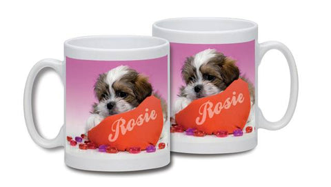 Personalised Love Puppy Mug